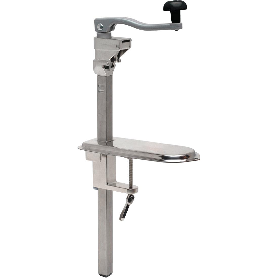 Vogue Bench Can Opener 530 mm / 21 inch, Stainless Steel, Cans up to 355 mm / 14 inch, Heavy Duty Tin Can Opener, Ultra-Sharp Blade, Attaches to