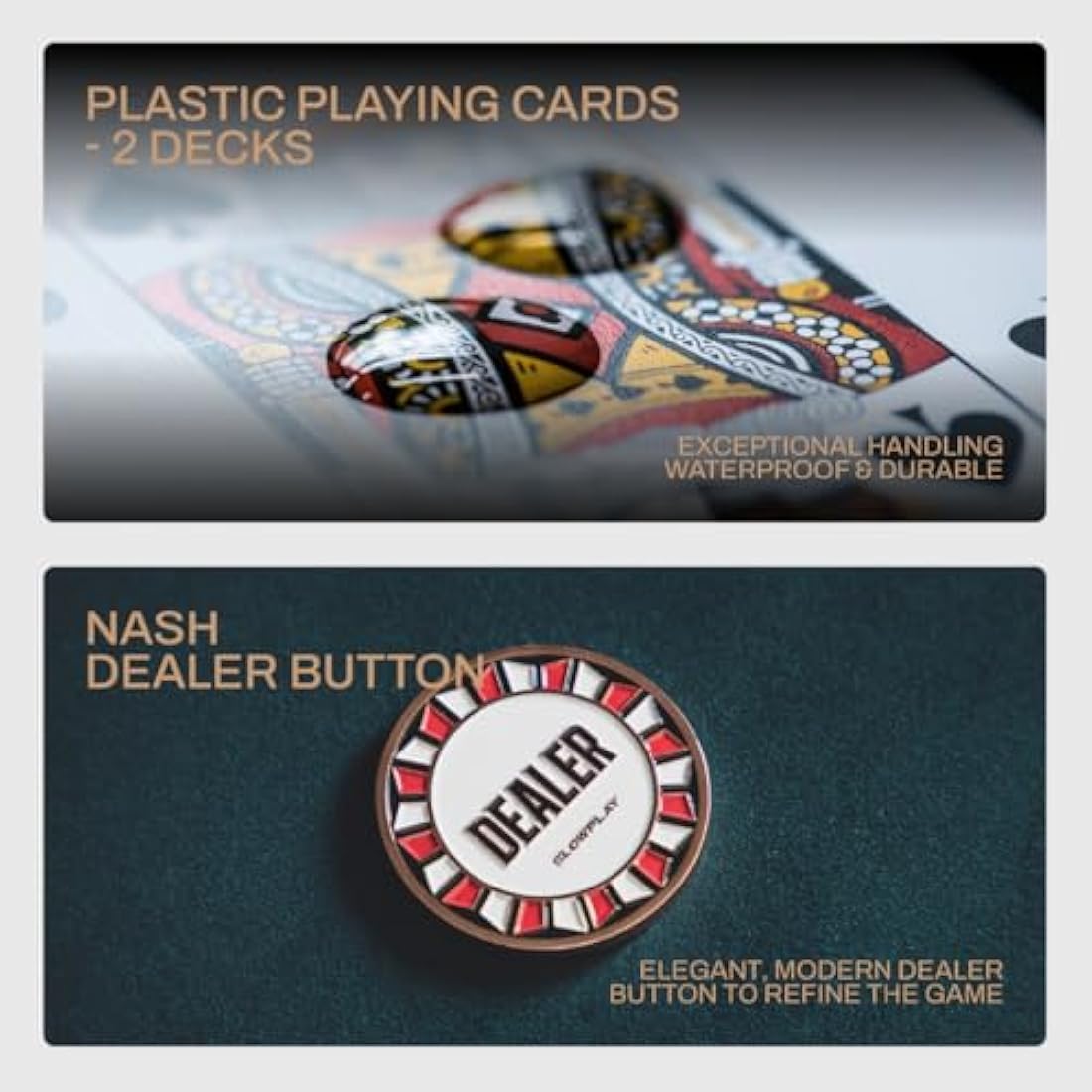 SLOWPLAY Nash 14 Grams Clay Poker Chips Set for Texas Hold’em, 500 PCS [with Numbered Values] Features a High-end Chip case with Extra Durable German Polycarbonate Shell, for Poker Players