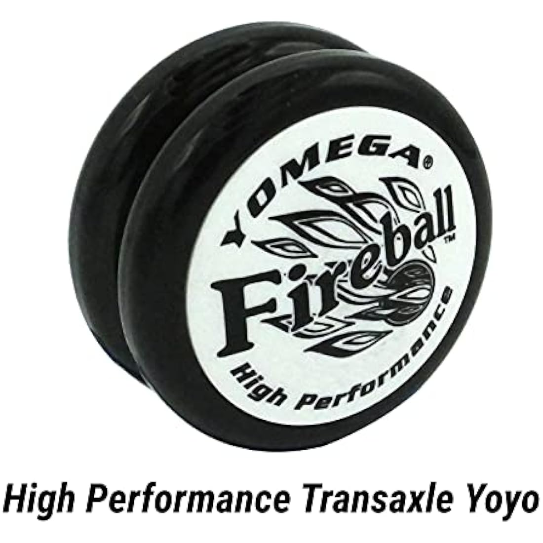 Yomega Fireball YoYo -HIGH Performance Responsive Transaxle Yoyo, Great for string tricks for advance Players to Perform Like Pros + Extra 2 yo yo Strings & 3 Month Warranty (black white)