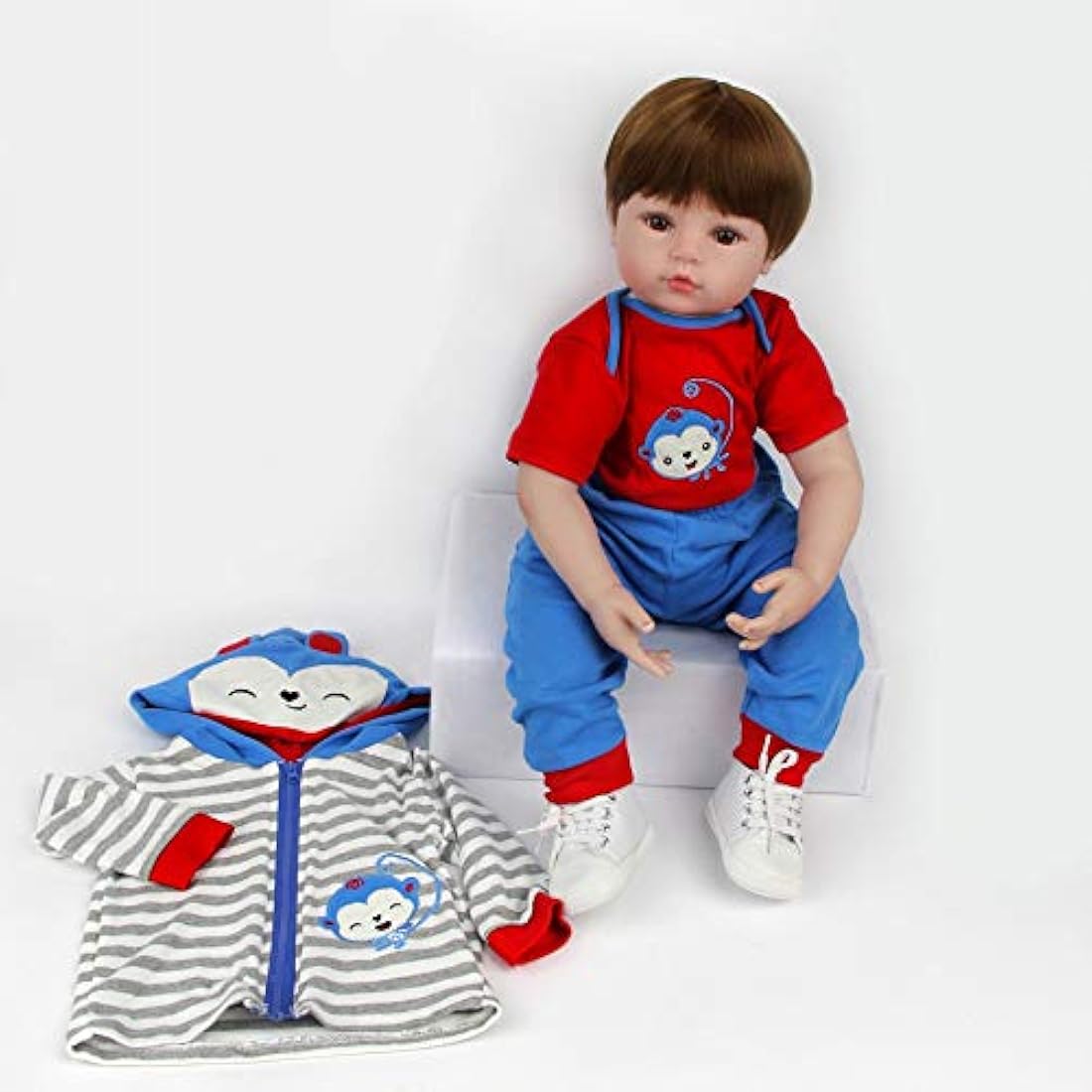 ZIYIUI Reborn Baby Dolls 20" Real Soft Vinyl Silicone Realistic Dolls Toddler Lifelike Reborn Baby Boy Toys For Age3+ (20 inch Reborn Dolls Boy)