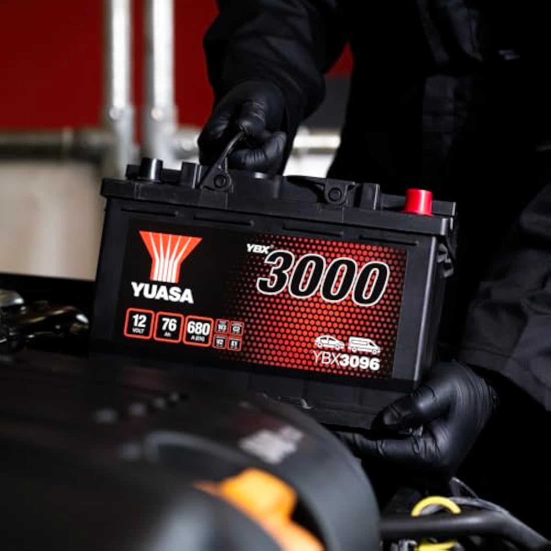 Yuasa YBX3096 12V 76Ah 680CCA Sealed Maintenance Free Car Battery