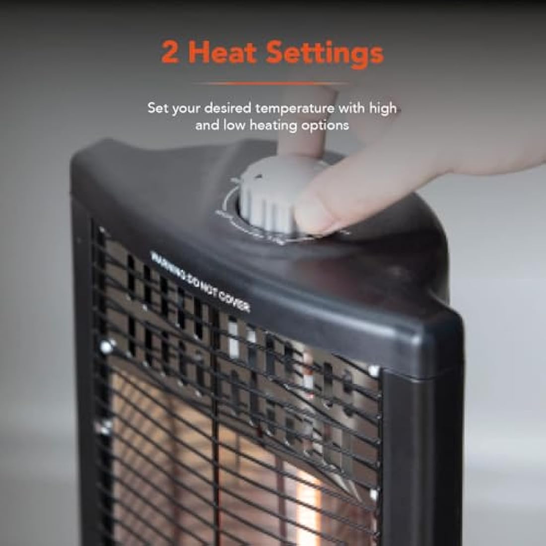 Warmlite WL42013 Infrared Heater with Oscillation, Overheat Protection, Black
