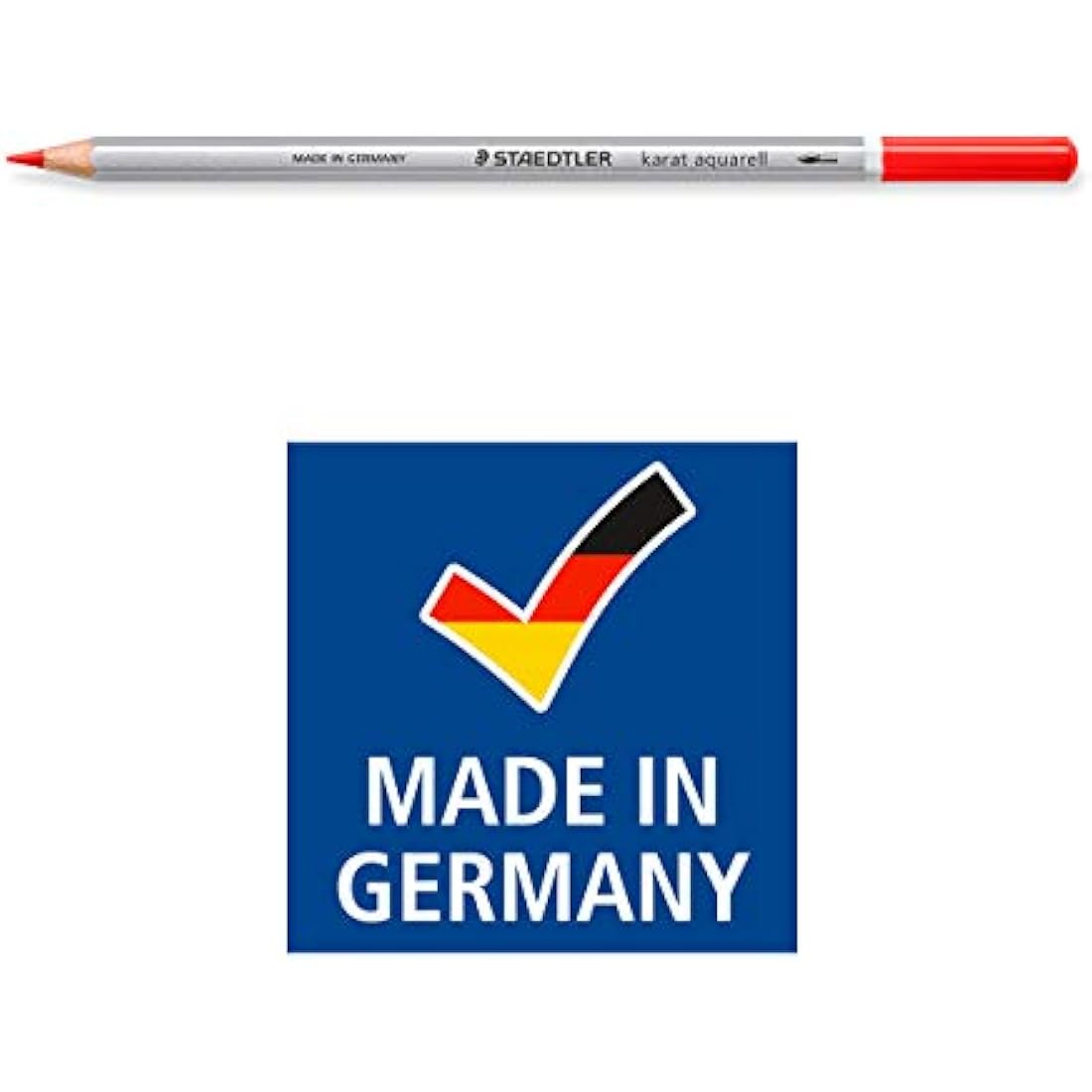 STAEDTLER 125 M48 Karat Aquarell Watercolour Colouring Pencil - Assorted Colours (Tin of 48 Pencils)