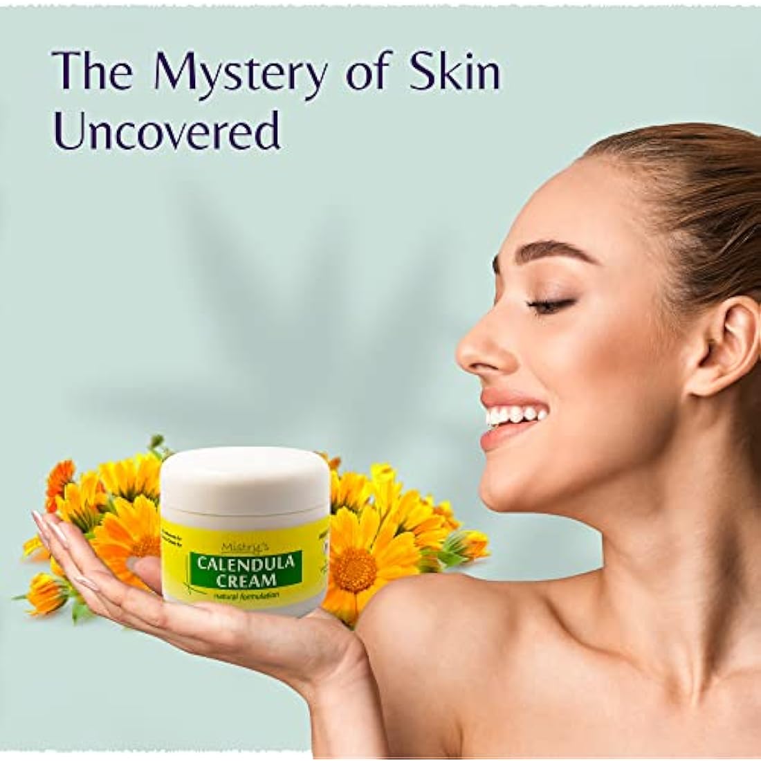 Mistry's Calendula Cream 50g - Calms & Hydrates, Muti-Purpose Skin Cream for Healing Cuts, Sores and Treating Rough Skin - Additive Free, Vegan,