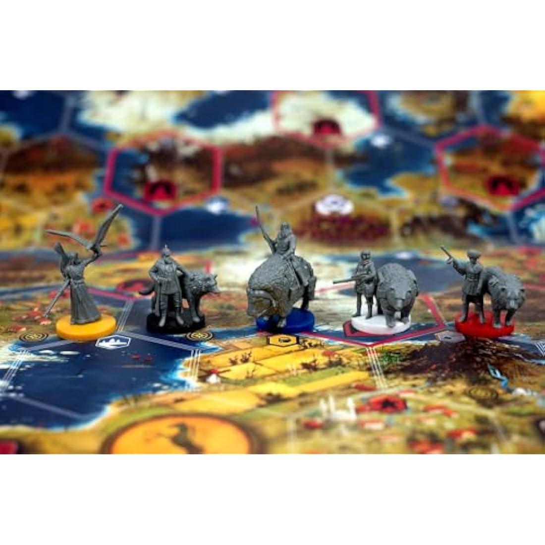 Stonemaier Games | Scythe | Board Game | Ages 14+ | 1-5 Players | 90-115 Minutes Playing Time