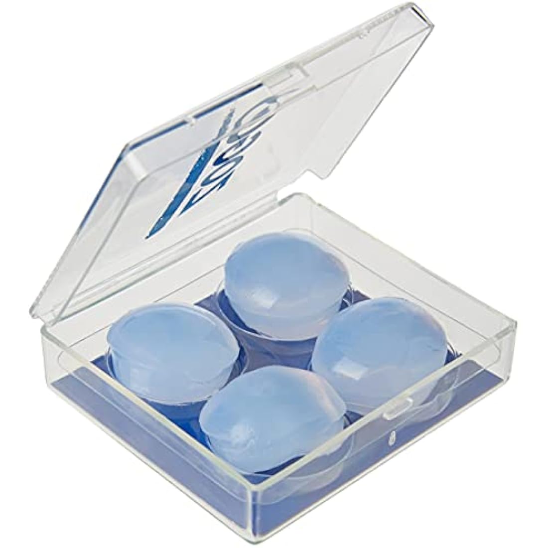 Zoggs Silicone Reusable Ear Plugs for Swimming And Watersports, Clear, Pack of 4