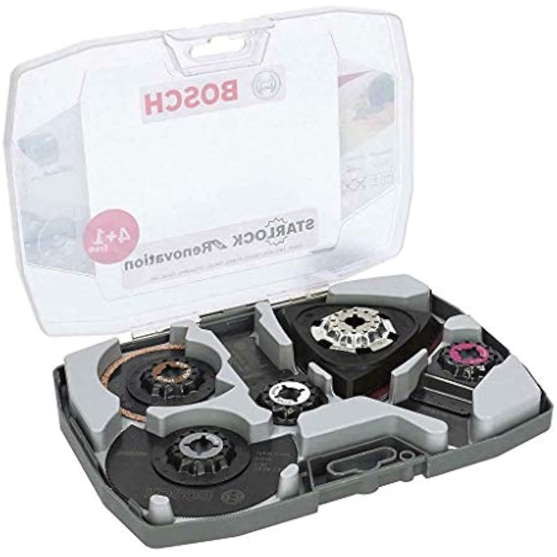 Bosch Professional 5-piece Starlock Multitool Set (wood, metal, multi material and abrasive materials, Accessories: Multi-functional tool)
