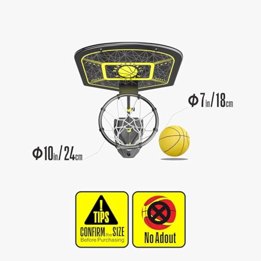 GILIKOKO Kids Basketball Hoop,Adjustable Height 3.6-6.2ft,Basketball Net Kids 3-5,4-8,Outdoor Indoor Toys Gifts for Boys or Girls at age 3 4 5 6 7 8,Steel Frame