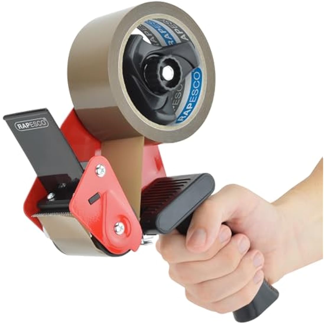 Rapesco 1683 Germ-Savvy Antibacterial 960 Packing Tape Dispenser with 1 Brown Packing Tape