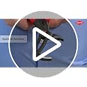 Knipex Cobra® QuickSet High-Tech Water Pump Pliers grey atramentized, with non-slip plastic coating 250 mm 87 21 250