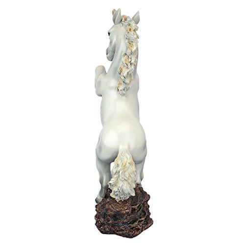 Design Toscano Enchanted Unicorn Horse Garden Statue, 42 cm, Polyresin, Full Colour