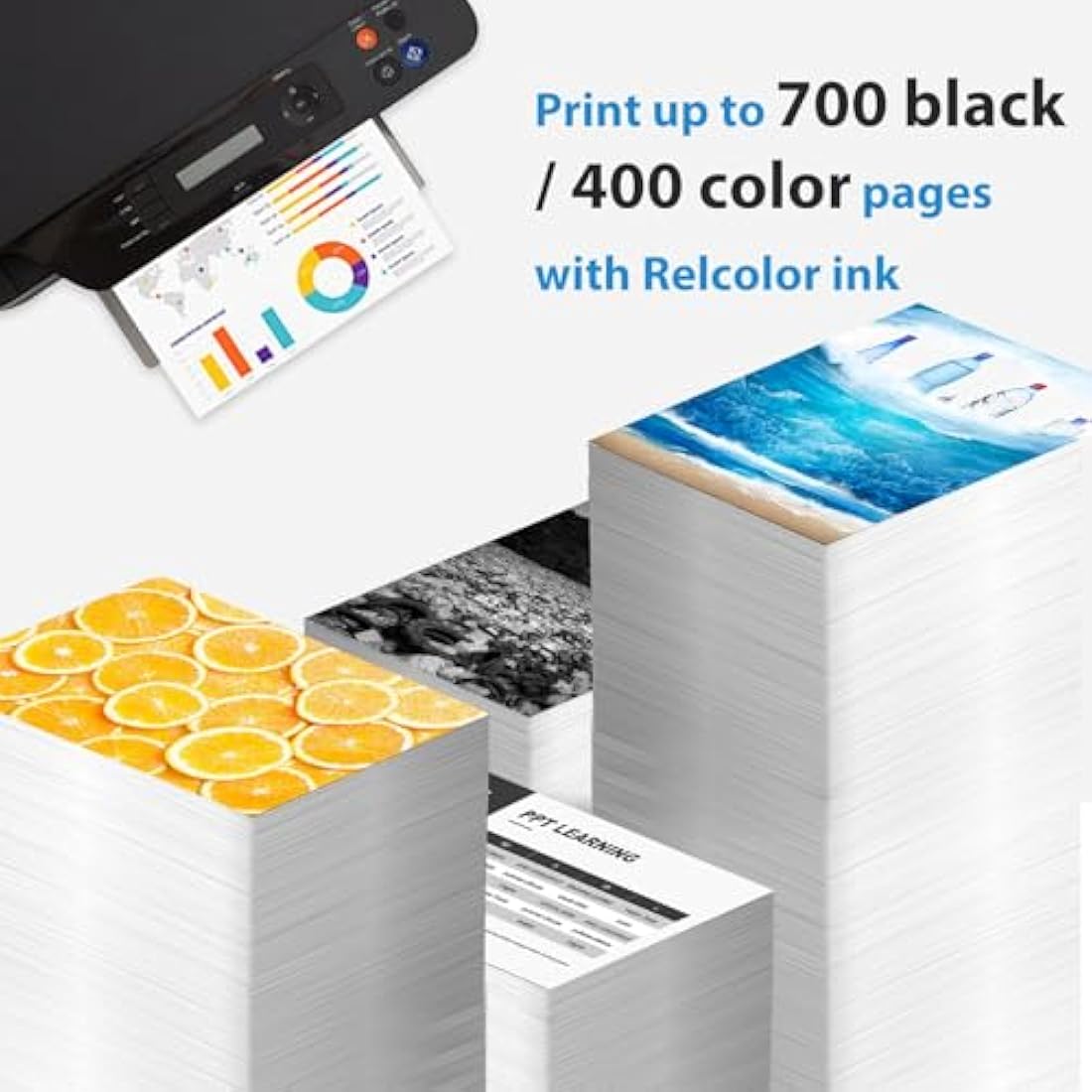 63XL Ink Cartridges for HP 63 XL Black Color Combo 3-Pack Replacement for HP63 HP63XL for 3830 4520 5258 3630 4650 5255 4652 4655 5200 4512 3632 5252 2132 1112 3631 2130 4510 4654 3634 3833 Printer