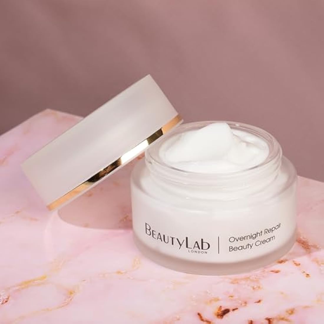 BEAUTYLAB Overnight Repair Beauty Face Cream, Advanced Anti Ageing for Women, Hydrates, Firms, & Reduces Wrinkles, Collagen Supporting Formula, Rejuvenating Moisturiser, 50ml