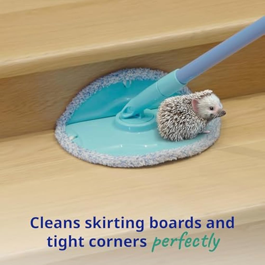 Spontex Aqua Revolution System X'tra Floor Mop and Bucket Set with Free Refill | Separates Clean & Dirty Water | Cleans Laminate, Wood & Tile Flooring | Flat Spin Mop with Microfibre Refills