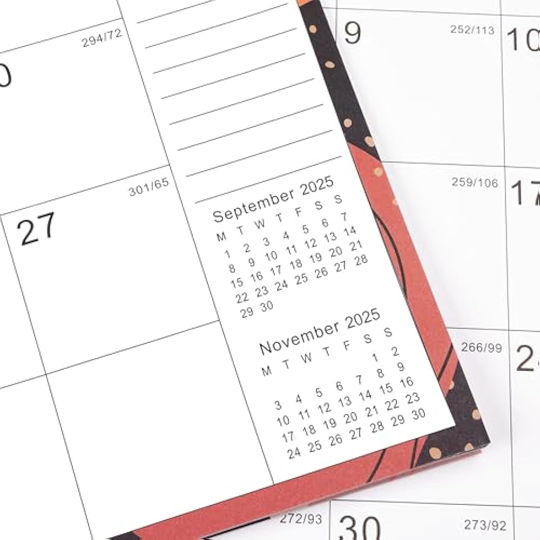 Calendar 2025-2026 - Wall Calendar 2025-2026, Calendar from July 2025 - December 2026, Large Ruled Blocks Perfect for Planning and Organizing for Home or Office, 37.6 x 29 cm