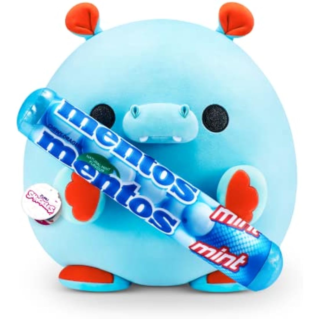 Snackles Super Sized 14 inch by ZURU Cuddly Squishy Comfort 14 inch Plush with License Snack Brand Accessory Hippo (Hugh)