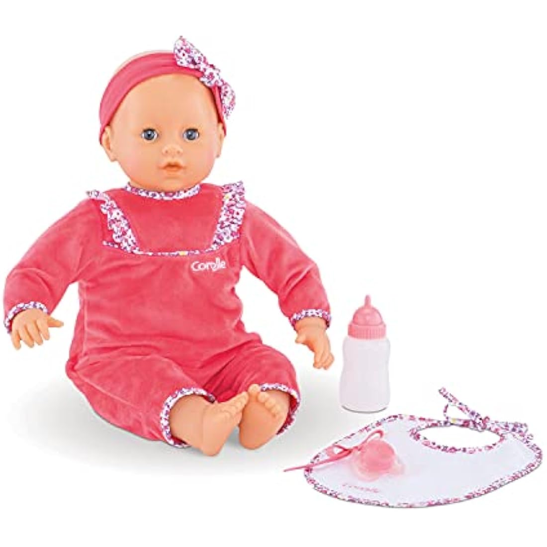 Corolle 9000150060 - Mon Grand Poupon Purple Chérie 42 cm French Doll with Charm and Vanilla Fragrance