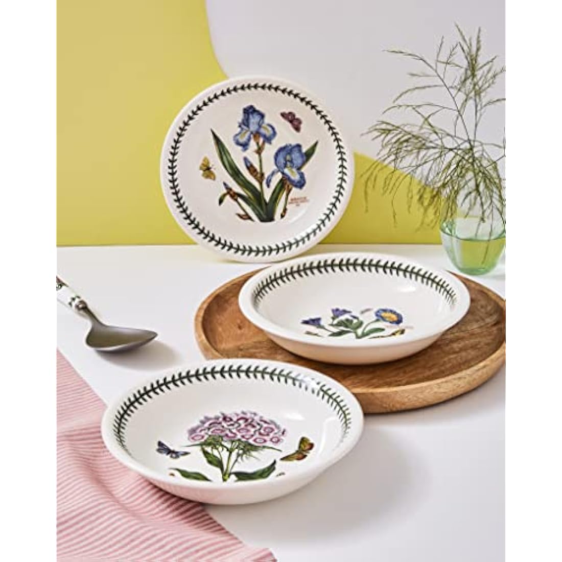 Portmeirion Botanic Garden Pasta Bowl, Various Motif - set of 6, Dia.20cm