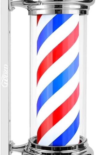 WDZD 29'' Silver Barber Pole Light