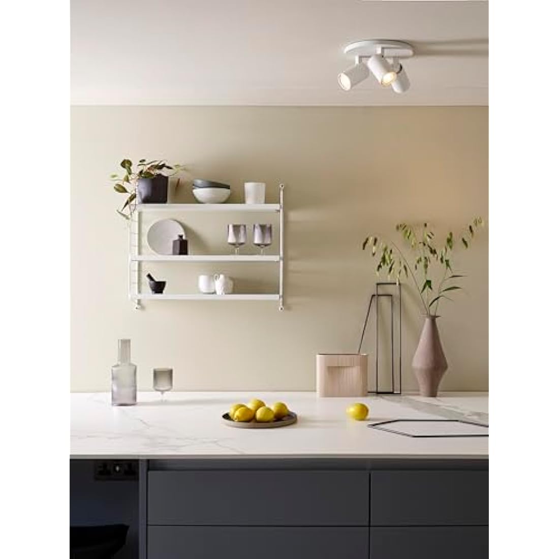 Astro Ascoli Triple Round Indoor Spotlight (Textured White), GU10 Lamp, Designed in Britain - 1286002 - 3 Years Guarantee