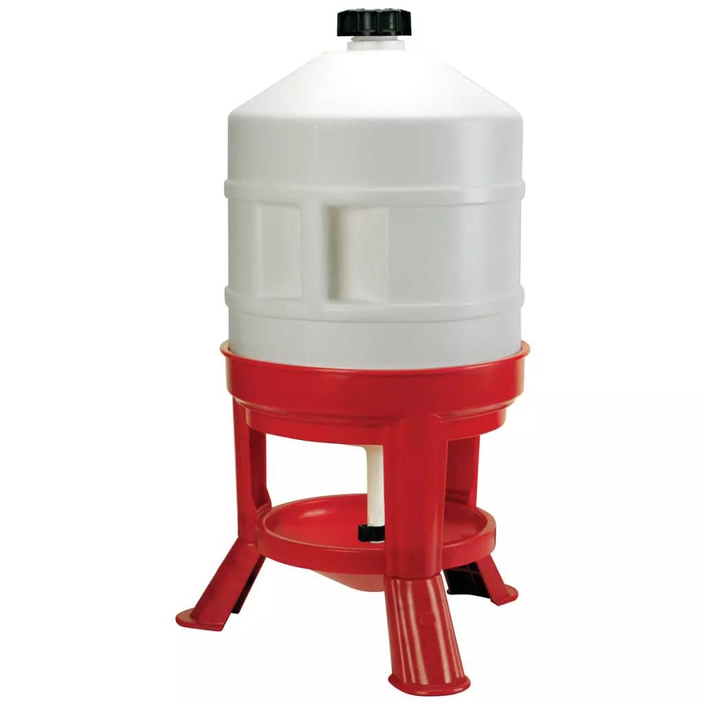 Novital Ascott 30lt Poultry Drinker,red/white