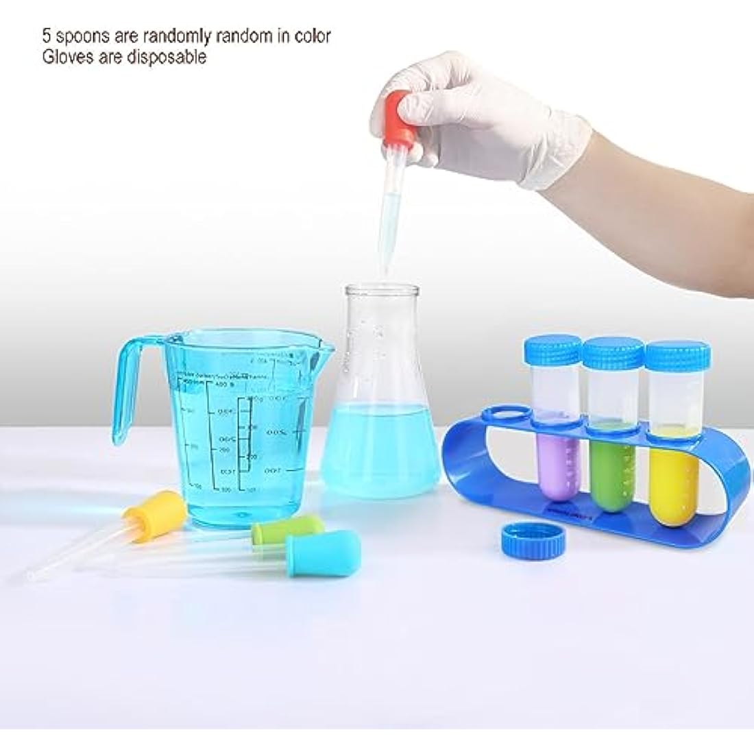 Kids Science Experiment Kit with Lab Coat Scientist Costume Dress Up and Role Play Toys Gift for Boys Girls Kids Christmas Birthday Party