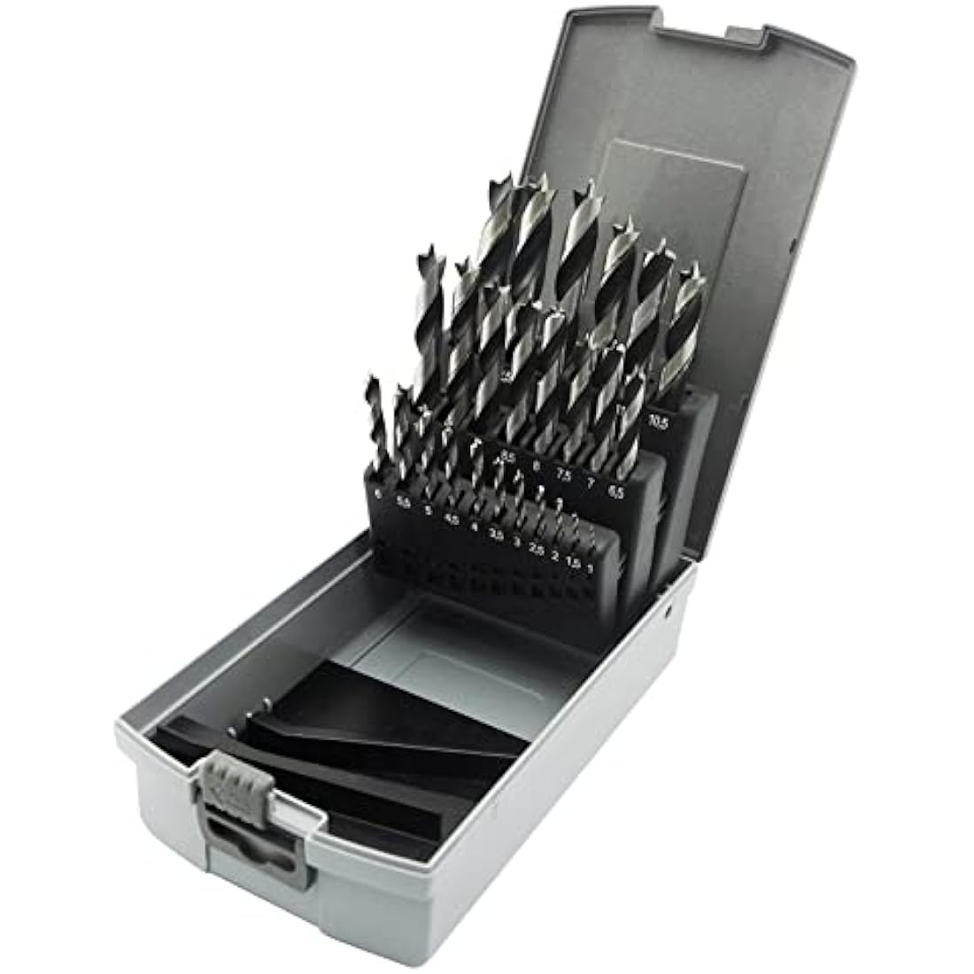 NORTOOLS Brad Point Wood Drill Bit Set 25 PCS HCS Wooden Drills for Woodworking DIY Lover Carpenter