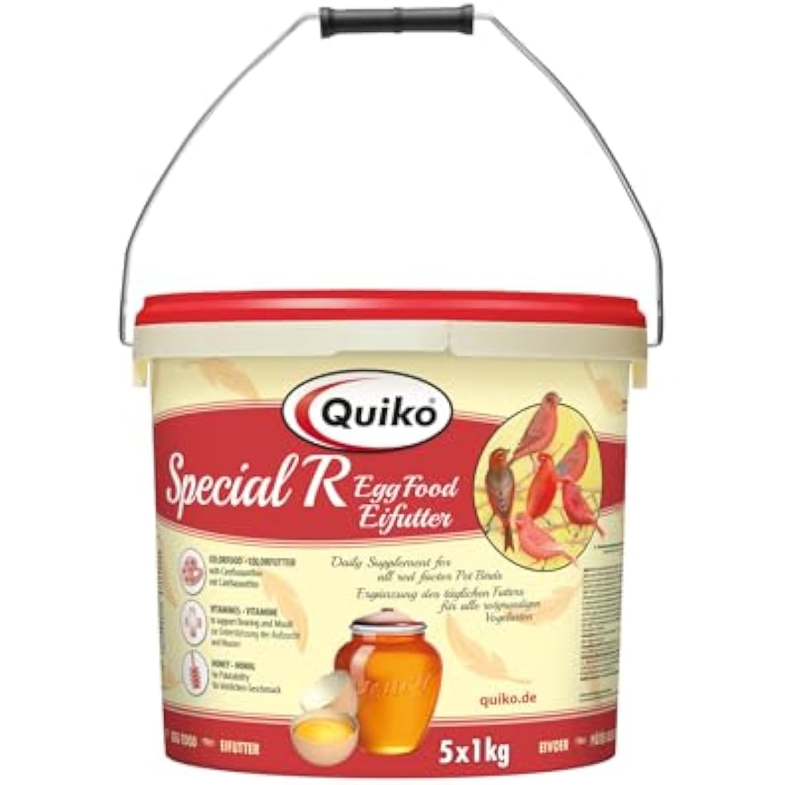 Quiko Special Egg Food Red 5 kg - Egg food for all red-grounded bird species