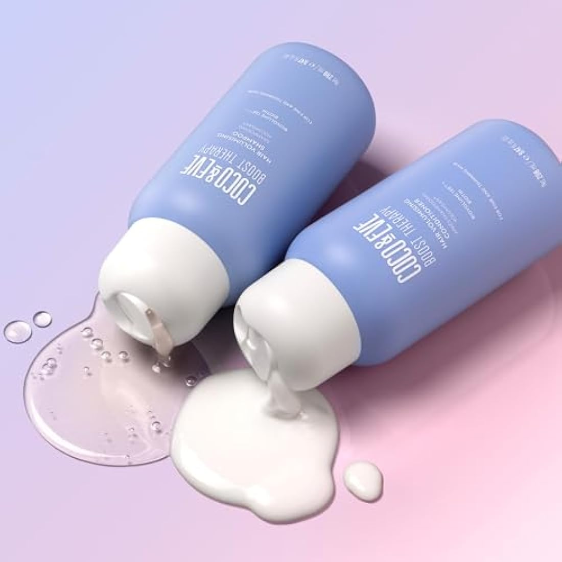 Coco & Eve Boost Therapy Hair Volumising Shampoo & Conditioner Bundle Set. With Biotin to Target Fine, Thinning Hair. For Thickening, Nourishing, and Improving Volume, Density & Shine. (560 ml)