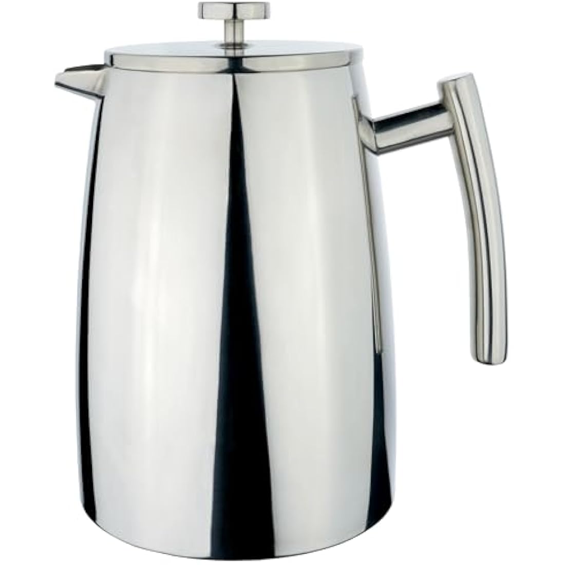 Café Stal HFD-16 Belmont 16 Cup Double Walled Cafetiere Coffee Maker, Mirror Finish, 2 Litre