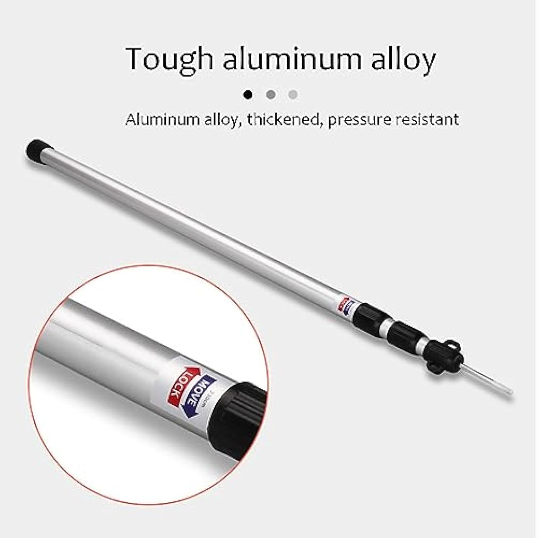 Tiandirenhe Telescopic Pole for Tents, Awning Poles, Telescopic Tent Poles, Aluminium Canopy Support, Telescopic 95-234 cm, Camping Tent Pole, Camping Poles for Tarpaulins, Awning Canopy, Porch