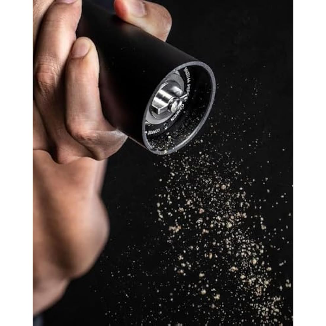 MANNKITCHEN Pepper Cannon Pepper Grinder - Professional Grade Heavy Duty, High Output Pepper Mill - Grind 10x Pepper for Steaks, BBQ & More