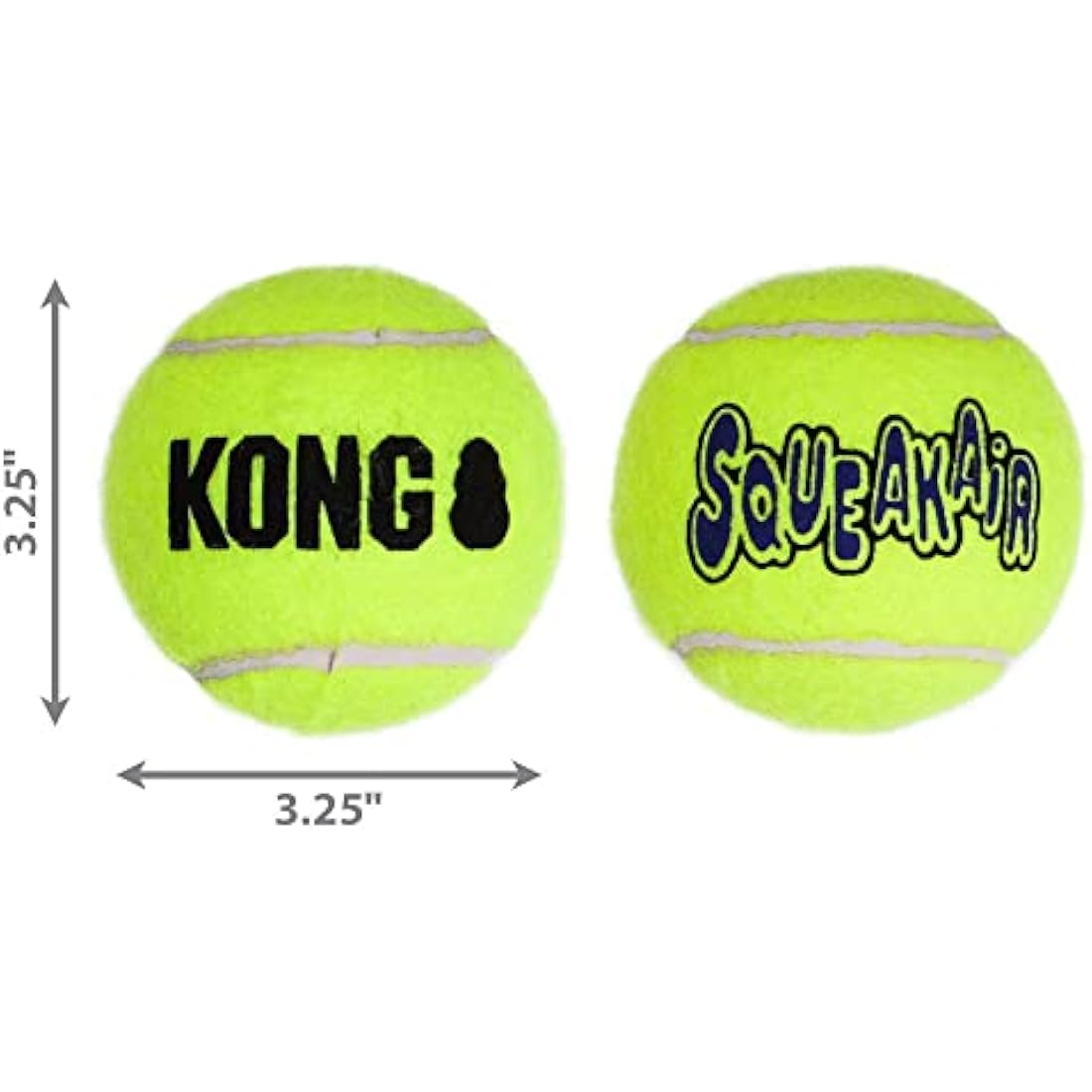 KONG SqueakAir Balls (x2) for large dogs