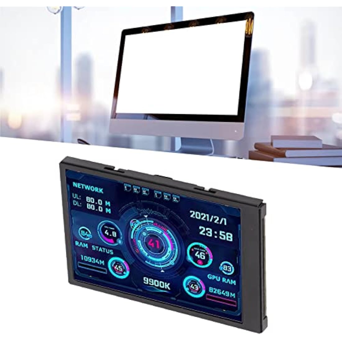 3.5 inch IPS USB Mini Monitor - AIDA64 CPU GPU RAM Pc Sensor Panel Display - Temperature Monitor - Support Horizontal and Vertical Screen