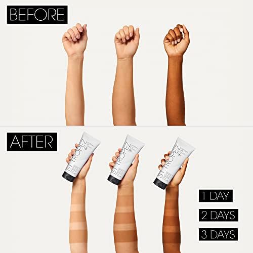 St. Tropez Self Tan Glow and Go Kit, Gradual Tan Moisturising Lotion 200ml, Face Tanning Tonic Glow Drops 30ml, Vegan, Fake Tan Beauty Kit