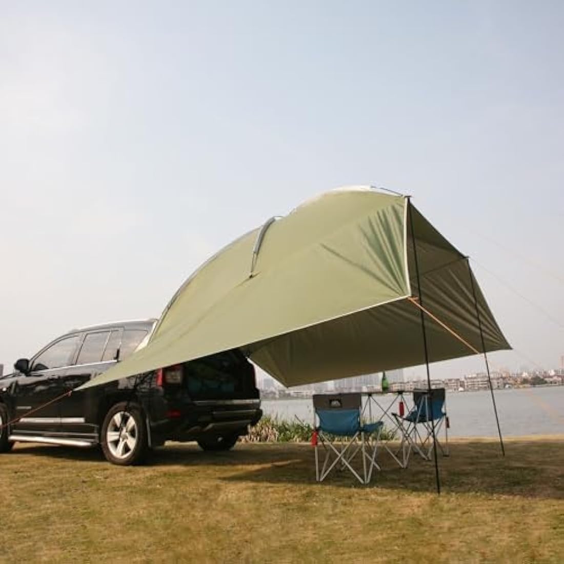 Outdoor Camping Car Tailgate Canopy Shade Tent car gazebo tent Large Car Rear Tent SUV Awning for Sun Shelter