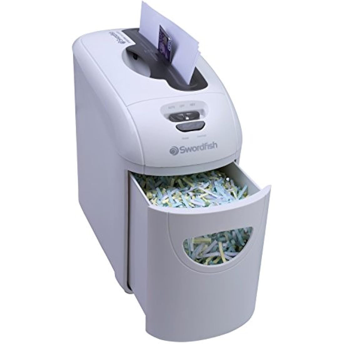 Swordfish 40300 X-Securia 800XC 8 Sheet Cross Cut Paper/Document Shredder, White