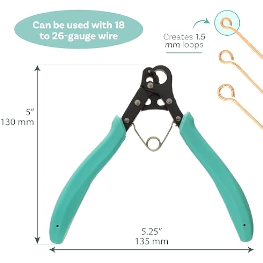 The Beadsmith Vintaj One Step Looper – Create and Trim Consistent 1.5 mm Loops for Jewelry, Use With 18-26g Craft Wire