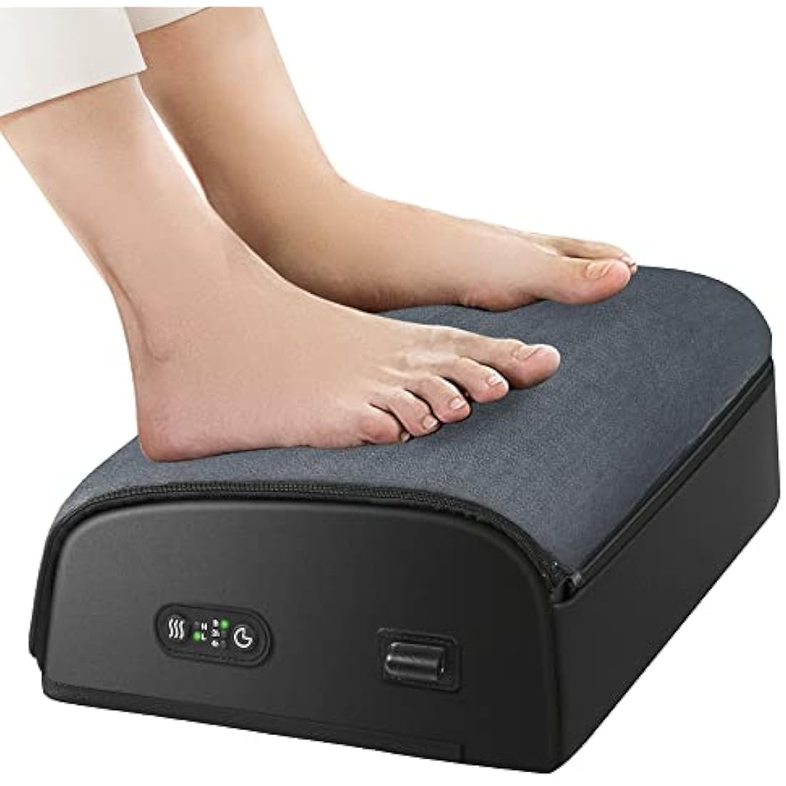 COMFIER Foot Rest with Heat Under Desk for Home Office Use, Foot Warmer, Adujtsable Ergonomic Foot Stand, Gaming Desk Footstool, Memonry Foam Support Cushion for Back, Gifts for Women Men