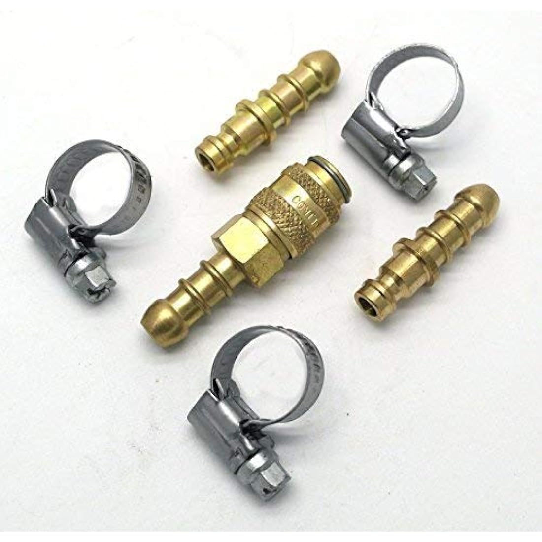 Quick Release Gas Fitting for propane/butane Hose with extra nozzle and clips(14