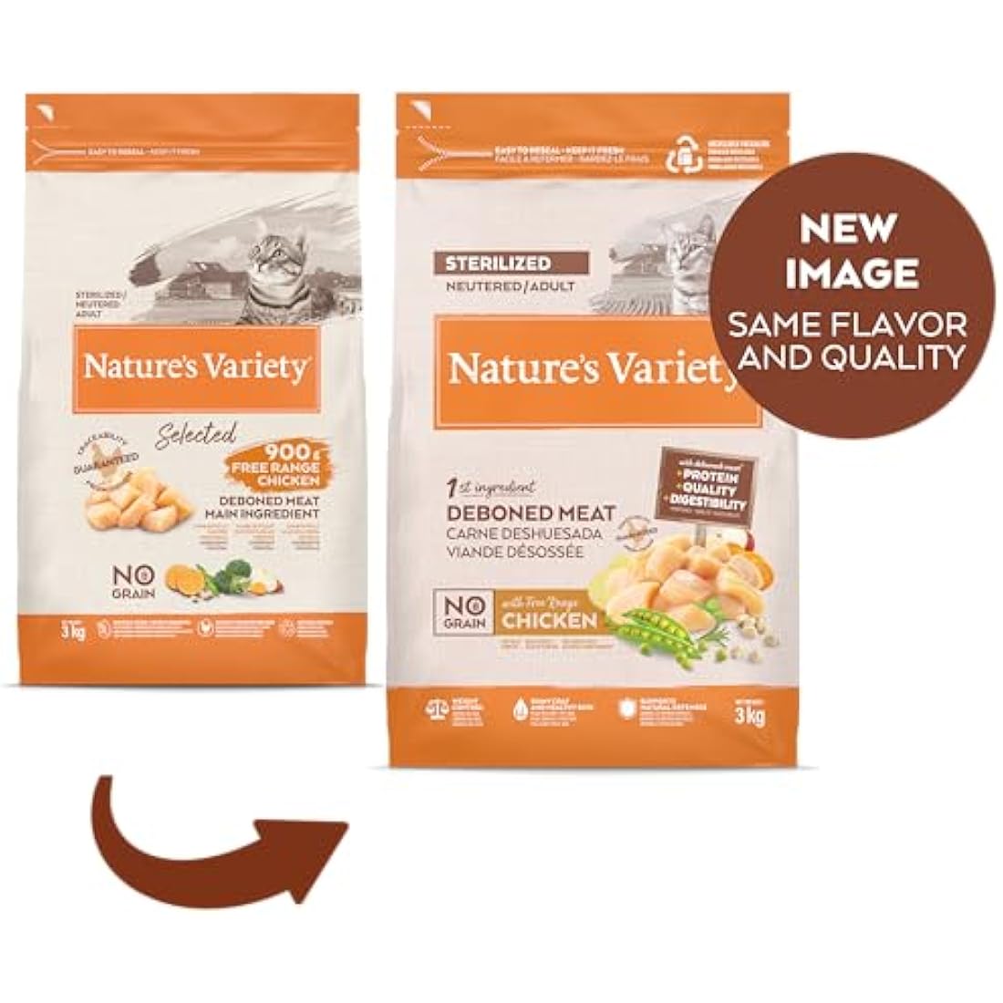 Nature's Variety SELECTED ADULT STERILIZED FREE RANGE CHICKEN 1x3kg