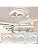Creative Cloud Shape Ceiling Lamp with Remote Control Dimmable, Acrylic Ceiling Light Flush Mount for Living Room Bedroom Hallway and Children's Room,52cm(20.5 in) 42W,White