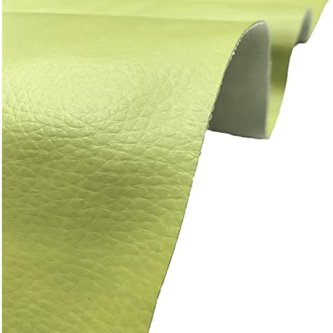 A-Express Grained Faux Leather Fabric Waterproof Heavy Duty Leatherette Vinyl Leathercloth Upholstery Textured Material - Pistachio Half Metre 50cm x 140cm