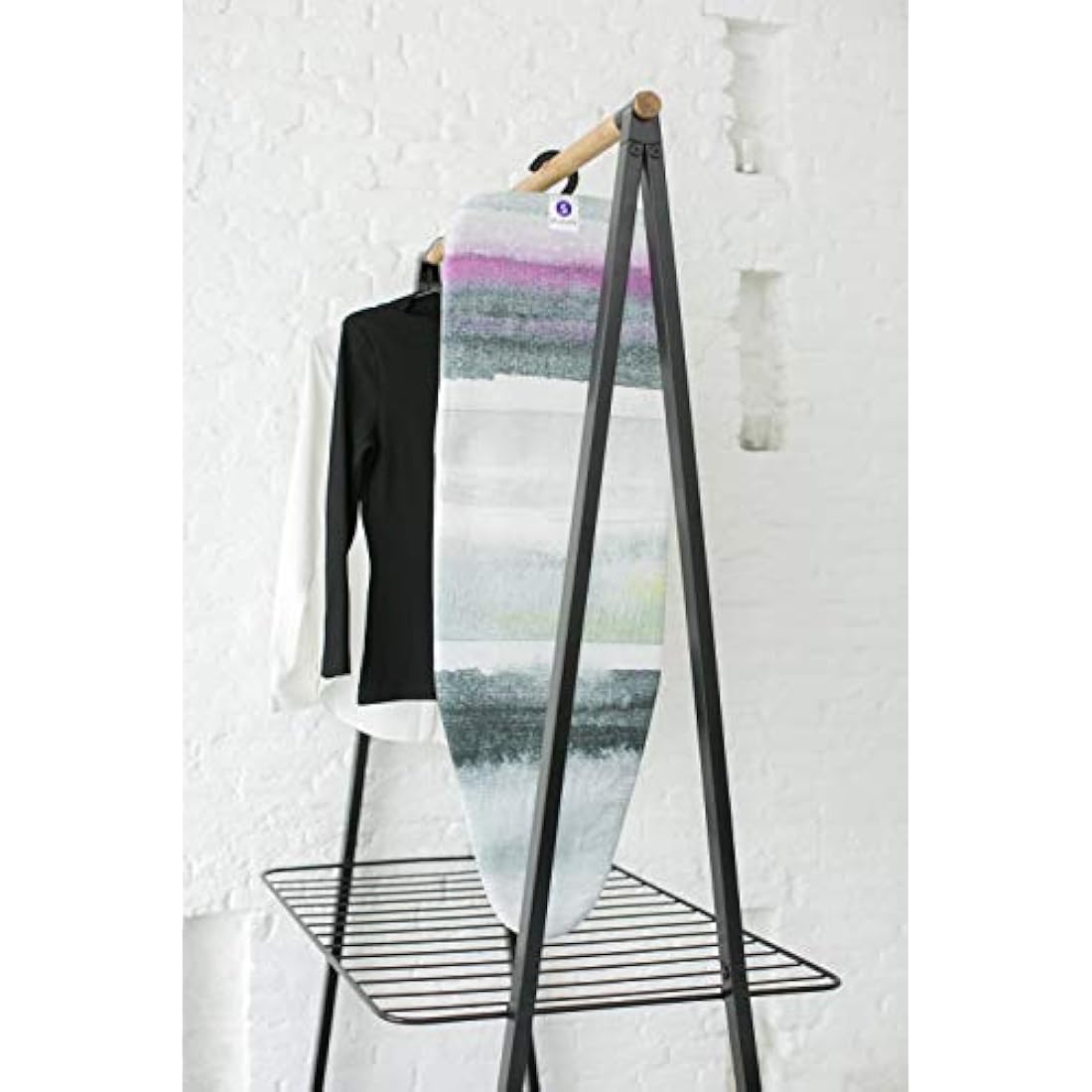 Brabantia Table Top Ironing Board Size S (95 x 30cm) Compact Flat-Folding Steam Iron Table, Ideal for Apartments & Caravans (Morning Breeze)