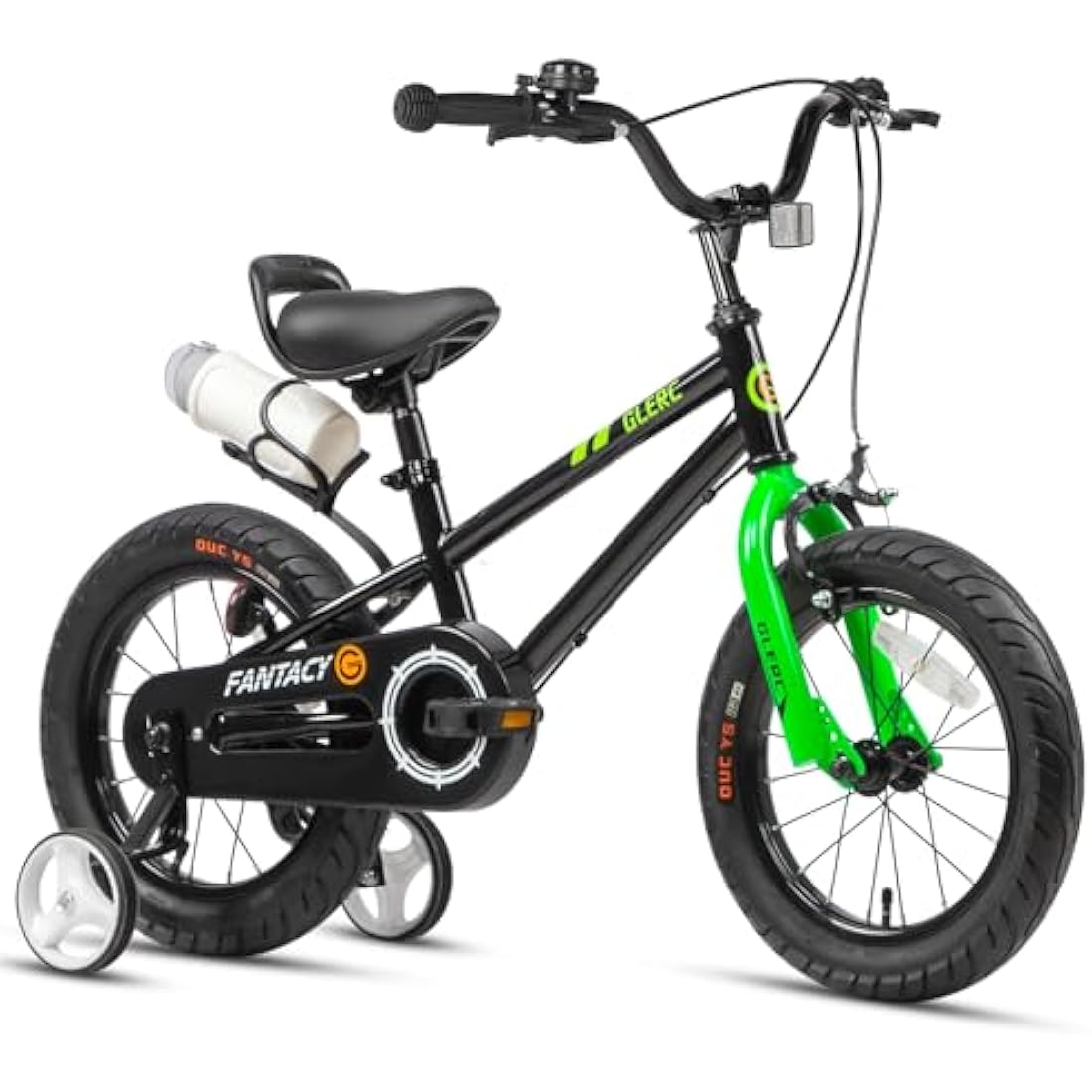 Glerc Fantacy 12 14 16 18 20 Inch Kids Bike for 2-14 Years Old Boys Girls with Water Bottle Holder & Stabilisers, Multiple Colors