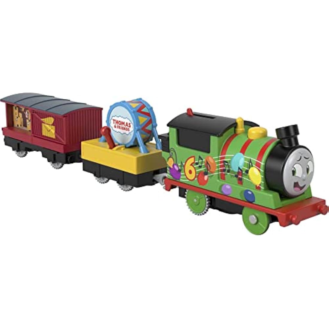 Thomas & Friends Motorized Toy Party Train Percy Battery-Powered Engine for Preschool Kids Ages 3+ Years, HDY72