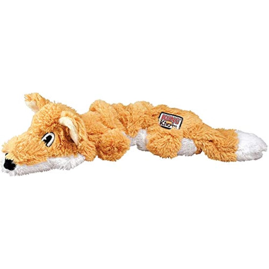KONG - Scrunch Knots Fox - Internal Knotted Ropes and Minimal Stuffing for Less Mess - For Small/Medium Dogs