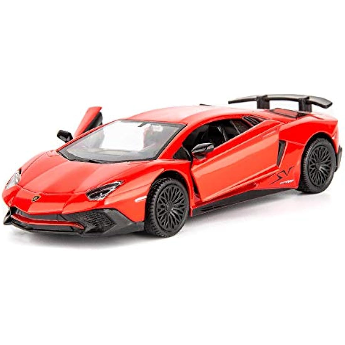 TGRCM-CZ 1/36 Scale Lamborghini Aventador LP770-4 Casting Car Model, Zinc Alloy Toy Pull Back Vehicles Toy Car for Toddlers Kids Boys Girls Gift (Red)