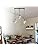 LEDSone Modern 3 Light Pendant Ceiling Lamp Adjustable Height Metal Shades 50cm Bar Nordic Style Hanging Fixture for Dining Room, Kitchen Island, Living Room, Bedroom