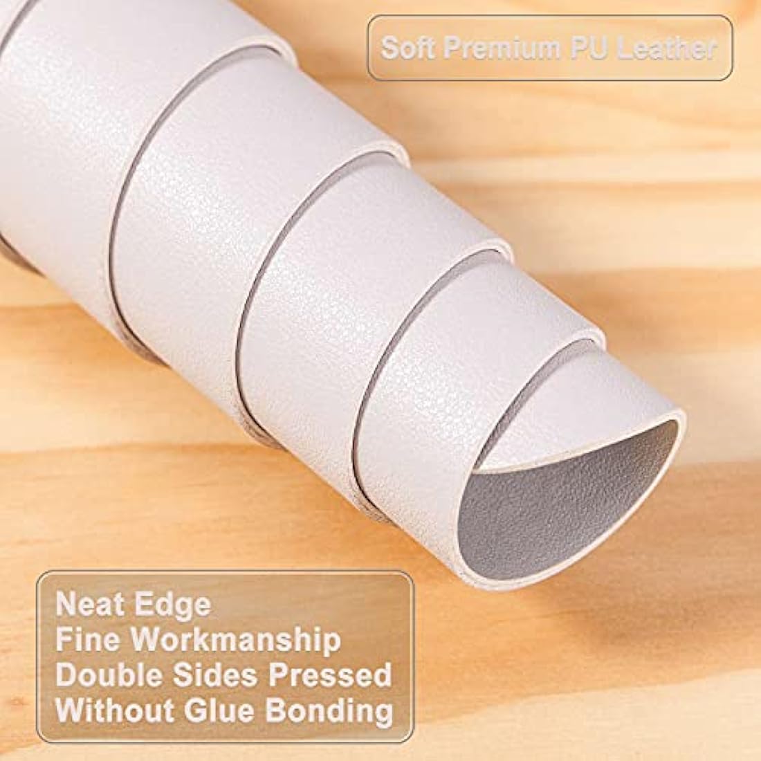 Desk Pad Large, Desk Mat, Extended Mouse Mat, Mouse Pad XXL, Desk Blotter, DOBAOJIA Laptop Pad Writing Pad for Office/Home, Dual-Side Use PU Leather Waterproof 35.4" X 16.9" (Light Gray/Silver)
